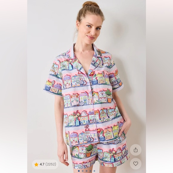 Printfresh Other - Printfresh x Lenox Spice Village Short PJ Set
